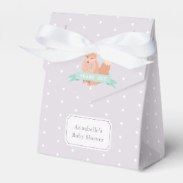 Caja Para Regalos Woodland Fox Color Editable Baby Shower Gift Box
