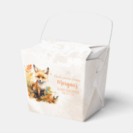 Caja Para Regalos Woodland Fox Cute Baby Shower