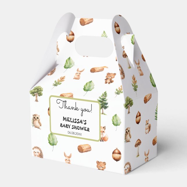 Caja Para Regalos Woodland Gracias (Front Side)