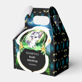 Caja Para Regalos Woodland Personalizado Wolf Baby Shower