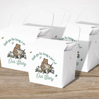 Caja Para Regalos Woodland Storybook Bear Baby Shower