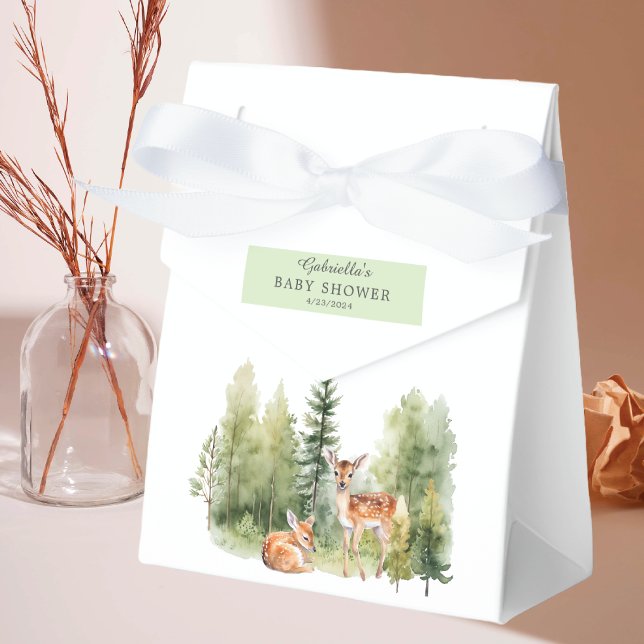 Caja Para Regalos Woodland Wonder Deer Baby Shower (Subido por el creador)