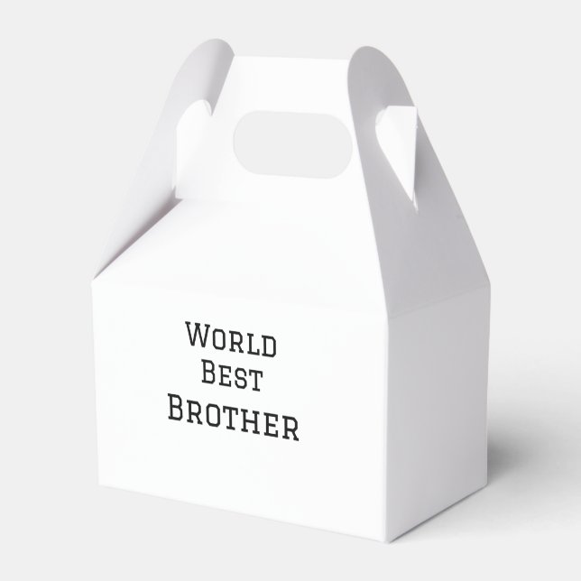 Caja Para Regalos World best brother agregar nombre texto deportes d (Front Side)