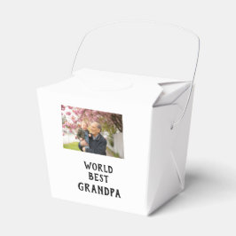 Caja Para Regalos World best Grandpa photo name father's day grandpa