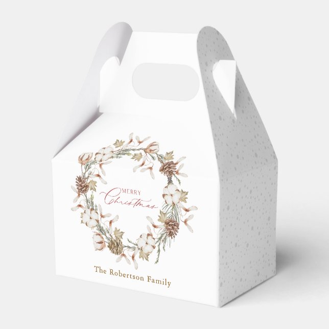Caja Para Regalos Wreath, Navidades minimalistas (Front Side)