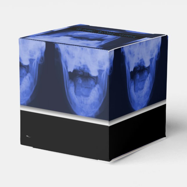 Caja Para Regalos X-Rayed 3 - Azul electromagnético (Reverso Costado)