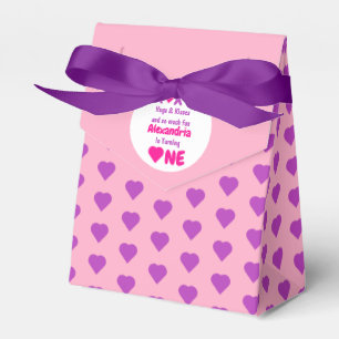 Caja Para Regalos XOXO Abrazos y besos primer cumpleaños
