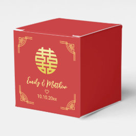 Caja Para Regalos Xxi doble marco dorado boda chino