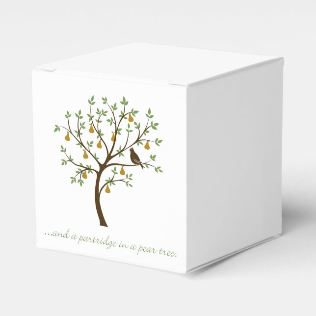 Caja Para Regalos Y una perdiz en un peral (Costado Anverso)