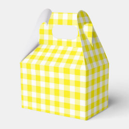 Caja Para Regalos Yellow Gingham