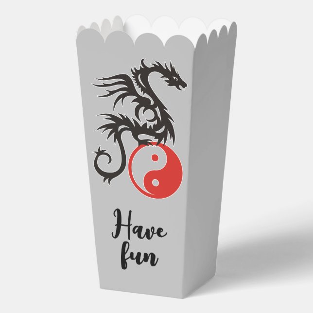 Caja Para Regalos Yin y Yang - Dragón 1 (Reverso )