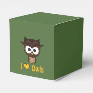 Caja Para Regalos Yo (amor) búhos