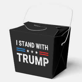 Caja Para Regalos Yo apoyo la bandera estadounidense de Trump