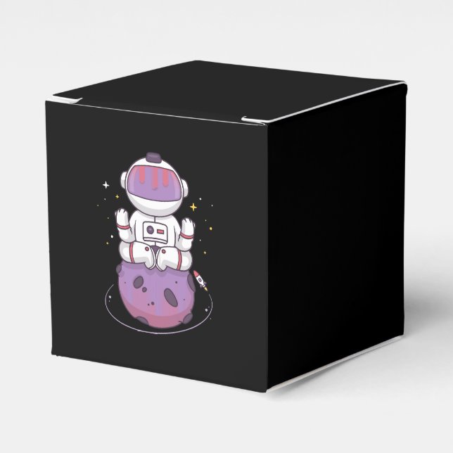 Caja Para Regalos Yoga Espacial  (Costado Anverso)