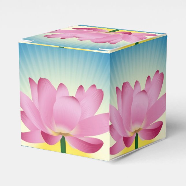 Caja Para Regalos Yoga Lotus (Costado Anverso)