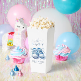Caja Para Regalos Zapatillas de bebé Baby Shower, Baby Shower niño