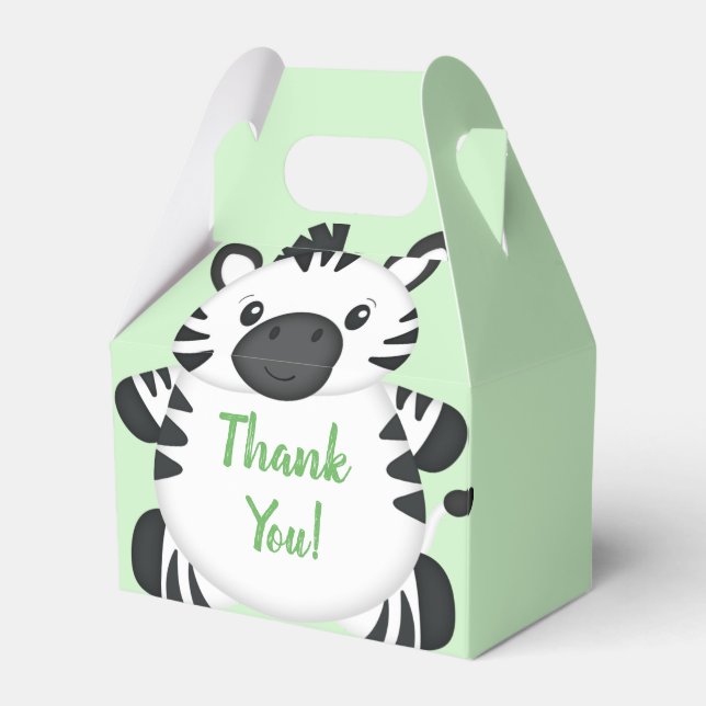 Caja Para Regalos Zebra Baby Shower (Front Side)