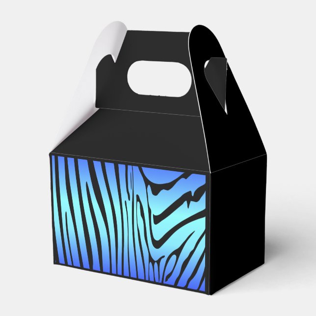 Caja Para Regalos Zebra Blue (Front Side)
