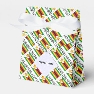 Caja Para Regalos Zimbabue Bandera de Zimbabue Personalizada con mos