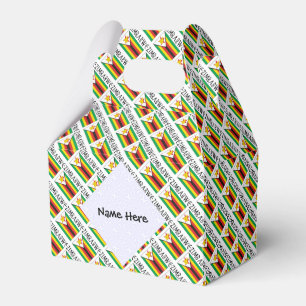 Caja Para Regalos Zimbabue Bandera de Zimbabue Personalizada con mos