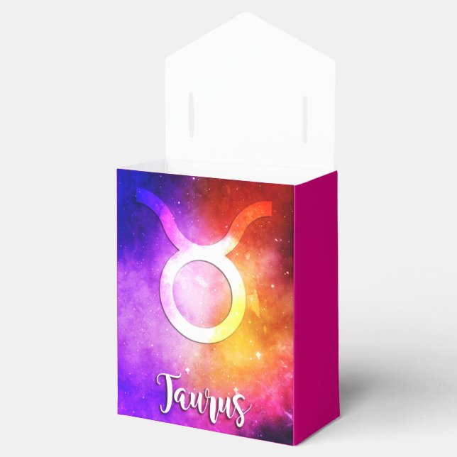 Caja Para Regalos Zodiac : Candía espacial Taurus (Abierto)