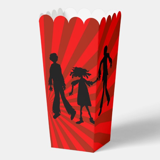 Caja Para Regalos Zombie Fiesta Tall Favor Box (Anverso)