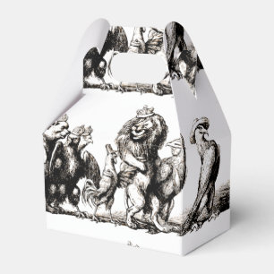 Caja Para Regalos Zoológico de leones para elefantes de unicornio, P