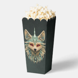 Caja Para Regalos Zorro místico con ojos rojos penetrantes.