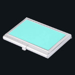 Caja Para Tarjetas De Visita Aca turquesa de moda Girona Robins Huevo Azul<br><div class="desc">Aqua azul turquesa de moda Girly Accesorios de huevo azul robin,  accesorios de habitación azul turquesa. Románticos favores de boda azul acuático.</div>