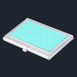 Caja Para Tarjetas De Visita Aca turquesa de moda Girona Robins Huevo Azul<br><div class="desc">Aqua azul turquesa de moda Girly Accesorios de huevo azul robin,  accesorios de habitación azul turquesa. Románticos favores de boda azul acuático.</div>