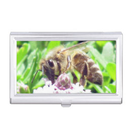 Caja Para Tarjetas De Visita Autobús. Portatarjetas - abeja de la miel en