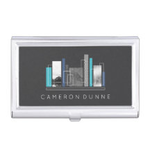 Azul geométrico y gris del arquitecto