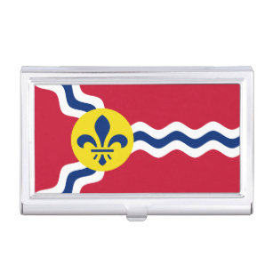 Caja Para Tarjetas De Visita Bandera de St. Louis, Missouri