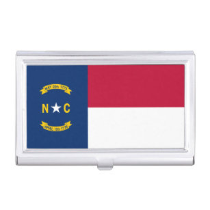 Caja Para Tarjetas De Visita Bandera del Estado de Carolina del Norte