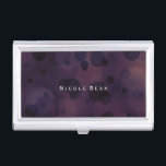 Caja Para Tarjetas De Visita Bokeh Glam Purple & Gold Card<br><div class="desc">Titular de la tarjeta de visita Bokeh Glam Purple & Gold. Personalizar con cualquier texto o déjalo en blanco.</div>