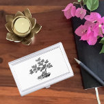 Caja Para Tarjetas De Visita Bonsai - Estilo chino - blanco y negro<br><div class="desc">Bonsai - Chinese Style es una pintura china de mi pequeño bonsai al estilo tradicional libre. Tinta sobre papel de arroz. El máximo desafío para el diseñador Bonsai es exponer la esencia del árbol. El reto para mí fue trasladar esto al papel.</div>