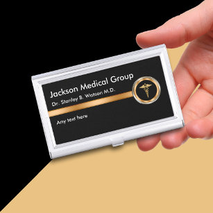 Caja Para Tarjetas De Visita Casos de tarjeta de visita médica clásica