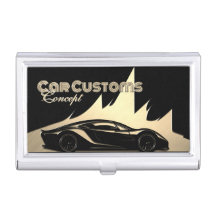 Coche negro y dorado de estilo grabado moderno y l