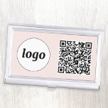 Caja Para Tarjetas De Visita Cód. QR de promoción de logotipo sencillo<br><div class="desc">Logotipo sencillo y código QR para promocionar su negocio. Reemplace el logotipo y el código QR por el propio personalizar. Minimalista y profesional para reflejar tu marca.</div>