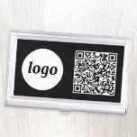 Caja Para Tarjetas De Visita Cód. QR de promoción de logotipo sencillo<br><div class="desc">Logotipo sencillo y código QR para promocionar su negocio. Reemplace el logotipo y el código QR por el propio personalizar. Minimalista y profesional para reflejar tu marca.</div>