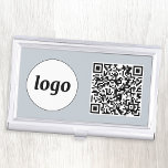 Caja Para Tarjetas De Visita Cód. QR de promoción de logotipo sencillo<br><div class="desc">Logotipo sencillo y código QR para promocionar su negocio. Reemplace el logotipo y el código QR por el propio personalizar. Minimalista y profesional para reflejar tu marca.</div>