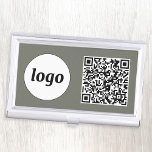 Caja Para Tarjetas De Visita Cód. QR de promoción de logotipo sencillo<br><div class="desc">Logotipo sencillo y código QR para promocionar su negocio. Reemplace el logotipo y el código QR por el propio personalizar. Minimalista y profesional para reflejar tu marca.</div>