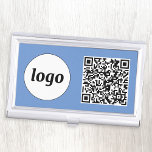 Caja Para Tarjetas De Visita Cód. QR de promoción de logotipo sencillo<br><div class="desc">Logotipo sencillo y código QR para promocionar su negocio. Reemplace el logotipo y el código QR por el propio personalizar. Minimalista y profesional para reflejar tu marca.</div>