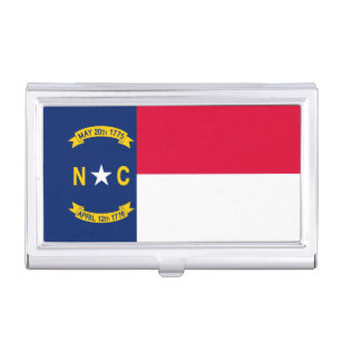 Caja Para Tarjetas De Visita Decoración de diseño de la bandera del estado de C