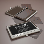 Caja Para Tarjetas De Visita Definición de artista de maquillaje - Equipo de ci<br><div class="desc">Transforme su aspecto profesional con un titular de tarjeta de visita que honre el arte del artista de maquillaje. Desde la magia que cambia la cara hasta la perfección preparada para la cámara,  este accesorio refleja tu arte y atención al detalle.</div>