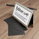 Caja Para Tarjetas De Visita Definición del editor - Establecer la vida<br><div class="desc">Un editor es un asistente de la sala de corte,  sacudiendo el orden del caos y haciendo que cada cuadro cuente. Este elegante titular de la tarjeta de visita reconoce su dedicación a perfeccionar la obra maestra cinematográfica,  a pesar de la locura.</div>