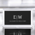 Caja Para Tarjetas De Visita Elegante Profesional Simple Monograma Minimalista<br><div class="desc">Presentamos nuestra Elegante Colección Minimalista Profesional Simple Monograma: Eleva tu estilo con sofisticación atemporal y elegancia subestimada. Esta colección, elaborada con meticulosa atención a los detalles, presenta diseños minimalistas adornados con su monograma personalizado. Cada pieza exuda profesionalismo y refinamiento, perfecto para dar una impresión duradera en cualquier entorno. Desde la...</div>