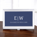 Caja Para Tarjetas De Visita Elegante Profesional Simple Monograma Minimalista<br><div class="desc">Presentamos nuestra Elegante Colección Minimalista Profesional Simple Monograma: Eleva tu estilo con sofisticación atemporal y elegancia subestimada. Esta colección, elaborada con meticulosa atención a los detalles, presenta diseños minimalistas adornados con su monograma personalizado. Cada pieza exuda profesionalismo y refinamiento, perfecto para dar una impresión duradera en cualquier entorno. Desde la...</div>