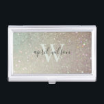 Caja Para Tarjetas De Visita Elegante Purpurina Green Pink Aqua Shiny Shimmer<br><div class="desc">Si necesita más personalización,  por favor,  no dude en enviarme un mensaje a yellowfebstudio@gmail.com</div>