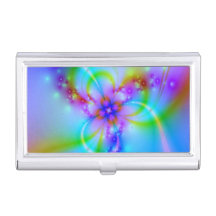 Flor púrpura en azul